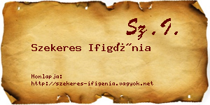 Szekeres Ifigénia névjegykártya